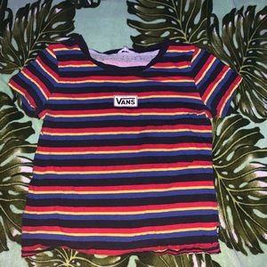 STRIPPED VANS CROP TOP